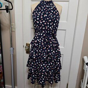 Cynthia Rowley Navy Polka dot Party dress - M